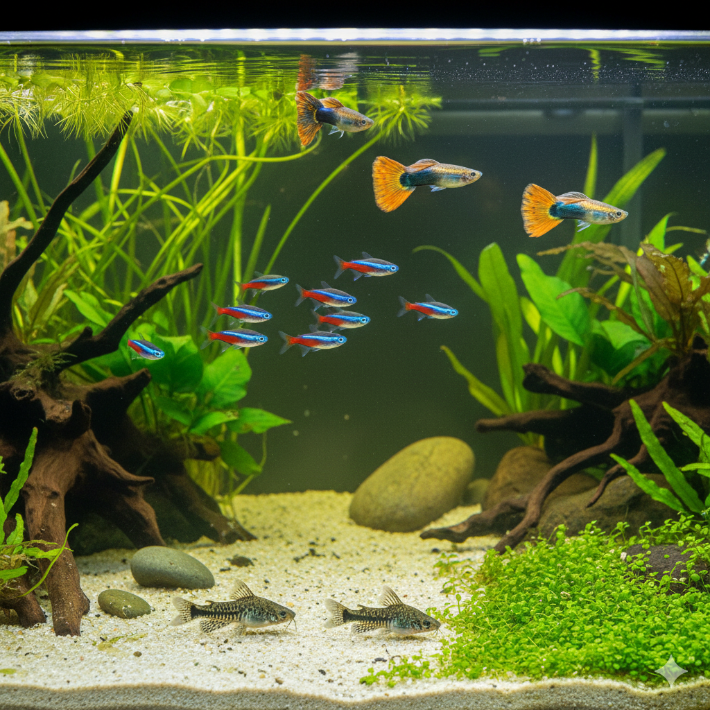 peixes para aquário comunitário