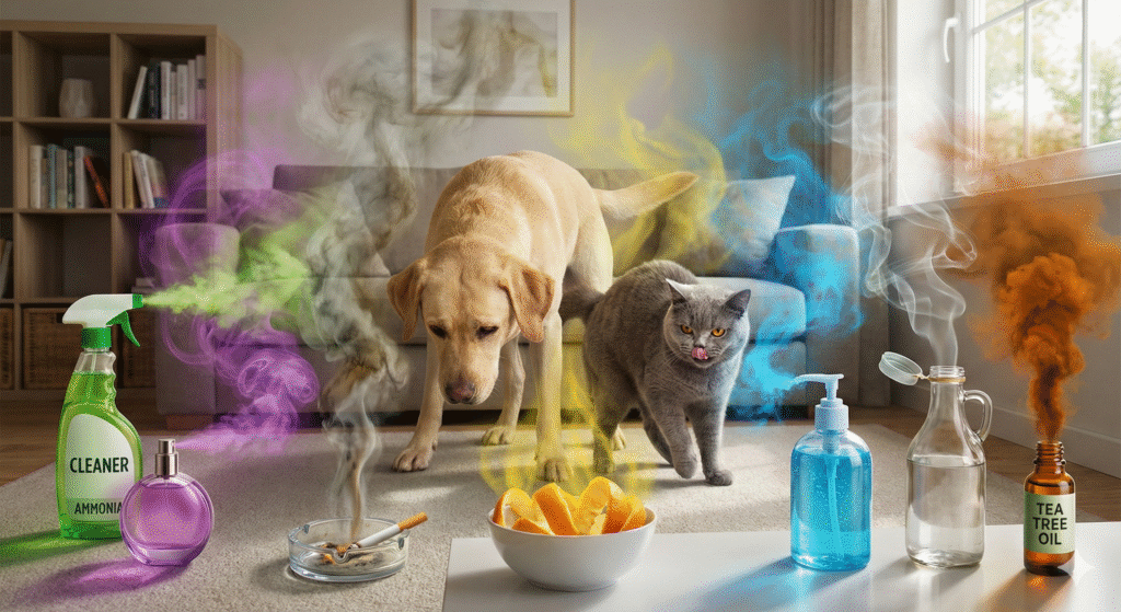 cheiros que pets odeiam